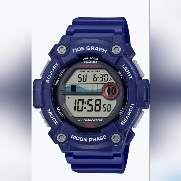 Casio Tide Graph /Moon phase watch - Picture 1 of 3